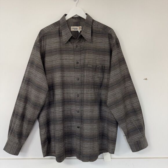 Missoni Sport Vintage Long Sleeve Buttoned Shirt Stripe Textured Modern XXL EUC - Picture 2 of 16